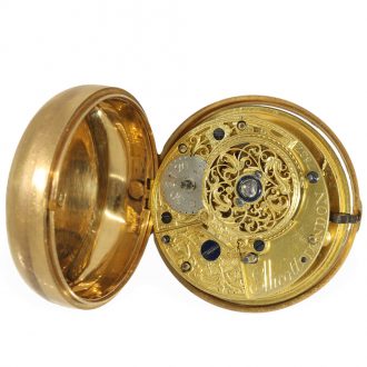 English 18 carat gold very valuable cylinder watch Circa 1780