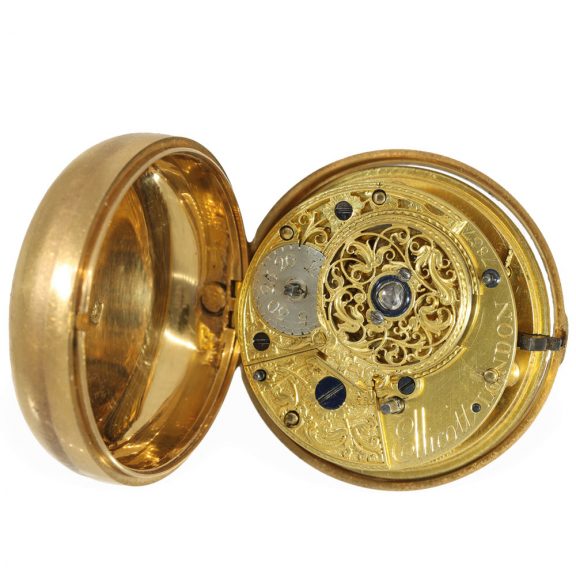 English 18 carat gold very valuable cylinder watch Circa 1780 English 18 carat gold very valuable cylinder watch Circa 1780