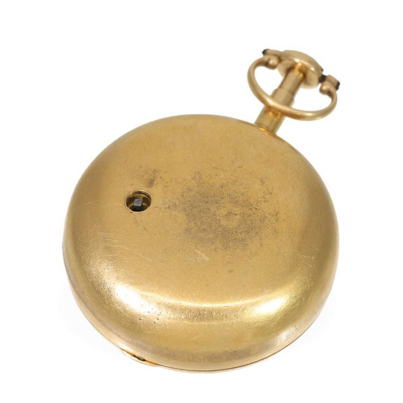 English 18 carat gold very valuable cylinder watch Circa 1780 English 18 carat gold very valuable cylinder watch Circa 1780