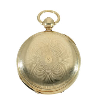 English early 18K gold full hunter cased lever watch Circa 1825