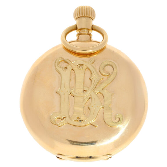 German 18K gold hunting cased lever pocket watch Circa 1903