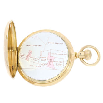 German 18K gold hunting cased lever pocket watch Circa 1903