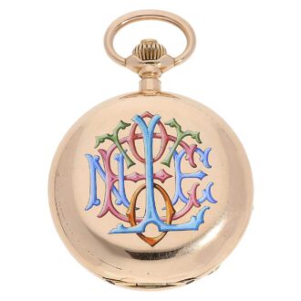 French Ankerchronometer with digital calendar Circa 1885