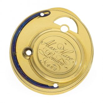 English 18 Carat gold cylinder watch with center seconds Circa 1782