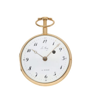 French 18K gold quarter repeating à toc verge watch Circa 1800