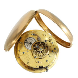 French 18K gold quarter repeating à toc verge watch Circa 1800