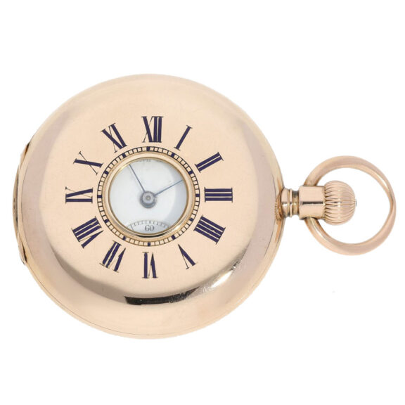 German rare pink gold Glashütte pocket watch Circa 1902