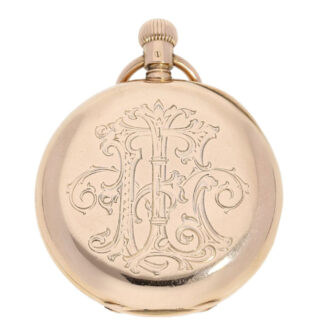 German rare pink gold Glashütte pocket watch Circa 1902