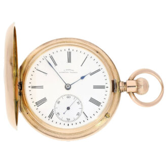 German rare pink gold Glashütte pocket watch Circa 1902