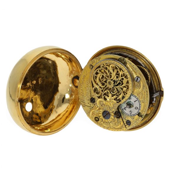 English 18 Carat gold verge watch of outstanding quality Circa 1780 English 18 Carat gold verge watch of outstanding quality Circa 1780