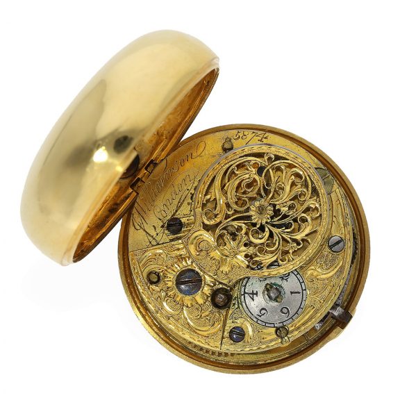 English 18 Carat gold verge watch of outstanding quality Circa 1780 English 18 Carat gold verge watch of outstanding quality Circa 1780