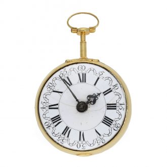 English 18 Carat gold verge watch of outstanding quality Circa 1780