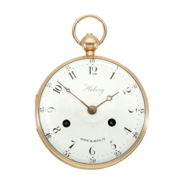 Swedish gold repeating verge watch with self strike Circa 1815