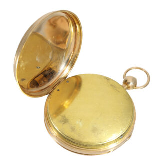 Swedish gold repeating verge watch with self strike Circa 1815