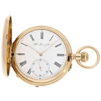 Swiss big and heavy 14 K gold Ankerchronometer circa 1880