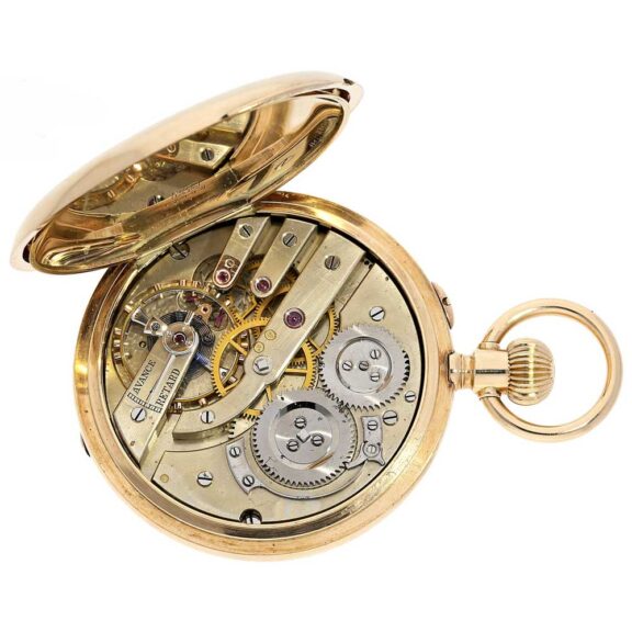 Swiss big and heavy 14 K gold Ankerchronometer circa 1880 Swiss big and heavy 14 K gold Ankerchronometer circa 1880