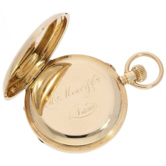 Swiss big and heavy 14 K gold Ankerchronometer circa 1880
