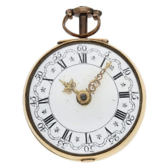 White enamel dial, known as a "Dutch Dial"