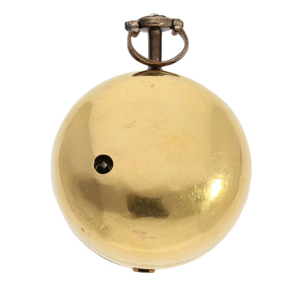 English early repoussé double case verge clock Circa 1771