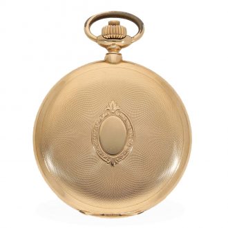 Swiss 14 carat gold elegant full hunter cased watch Circa 1920
