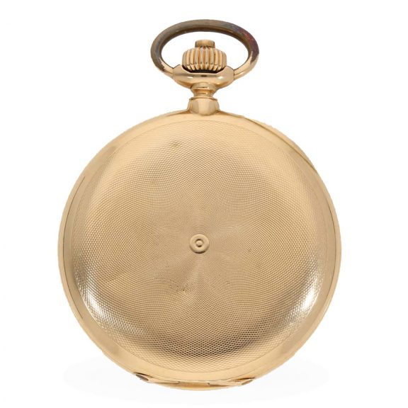Swiss 14 carat gold elegant full hunter cased watch Circa 1920 Swiss 14 carat gold elegant full hunter cased watch Circa 1920