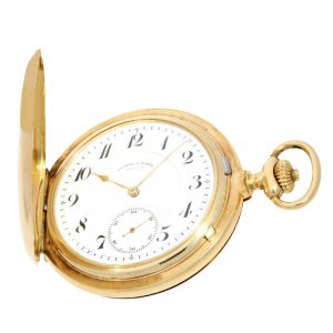 Heavy German gold full hunting lever pocket watch Circa 1925