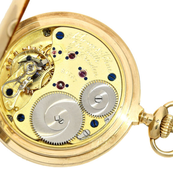 Heavy German gold full hunting lever pocket watch Circa 1925 Heavy German gold full hunting lever pocket watch Circa 1925