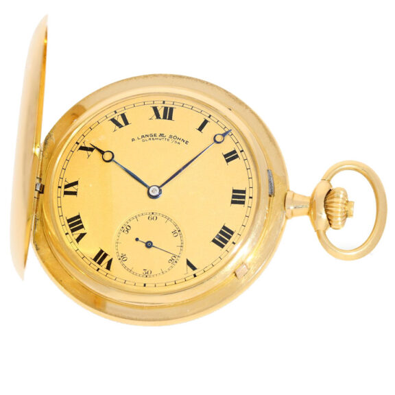 German 18 K gold Glashütte pocket watch Circa 1917
