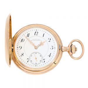 German gold hunting cased pocket watch Circa 1900