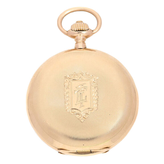 German gold hunting cased pocket watch Circa 1900 German gold hunting cased pocket watch Circa 1900