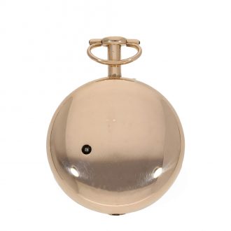 Heavy English 18 carat gold and enamel pocket watch Circa 1810