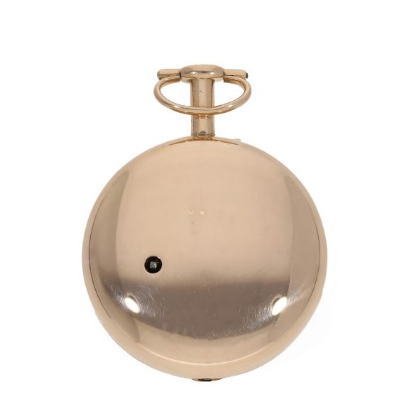 Heavy English 18 carat gold and enamel pocket watch Circa 1810 Heavy English 18 carat gold and enamel pocket watch Circa 1810