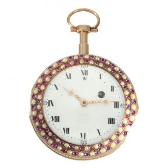 Austrian 18 carat gold and enamel verge watch Circa 1780
