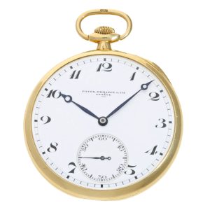 A Swiss 18 carat gold open face pocket watch Circa 1920