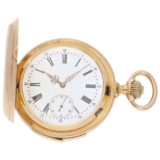 Swiss rare Le Coultre watch with 5 minute repeater Circa 1890
