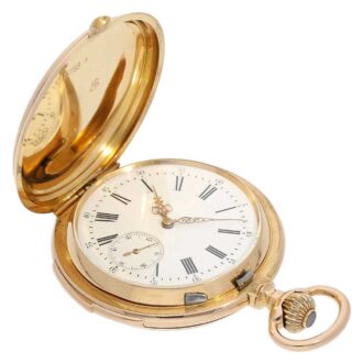 Swiss rare Le Coultre watch with 5 minute repeater Circa 1890