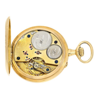German 18K gold open faced pocket watch Circa 1908