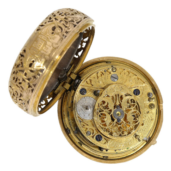 The watch's cylindrical pillars, quarter hour repeater and verge escapement all contribute to its functionality The watch's cylindrical pillars, quarter hour repeater and verge escapement all contribute to its functionality