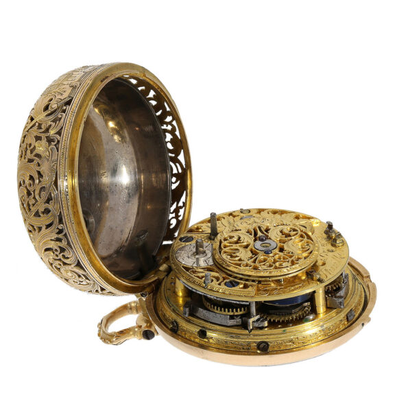 The watch's cylindrical pillars, quarter hour repeater and verge escapement all contribute to its functionality The watch's cylindrical pillars, quarter hour repeater and verge escapement all contribute to its functionality
