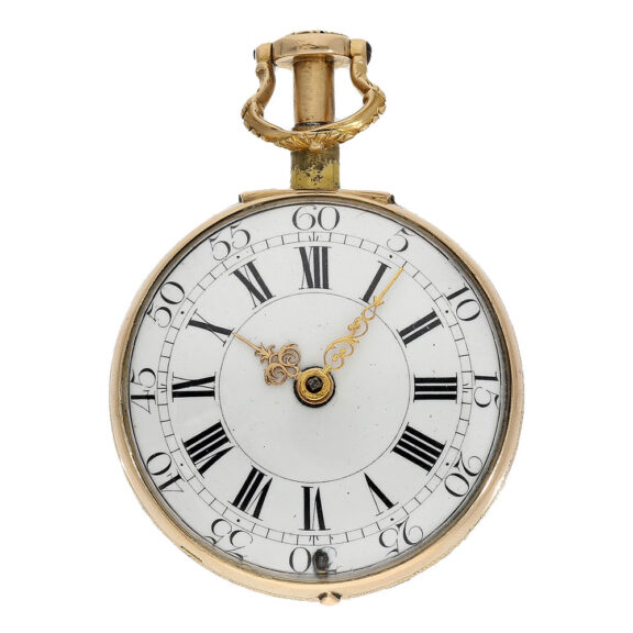 The enamel dial, with Roman numerals for the hours and Arabic numerals for the seconds, is in excellent condition and is complemented by red gold hands that are both workable and visually striking The enamel dial, with Roman numerals for the hours and Arabic numerals for the seconds, is in excellent condition and is complemented by red gold hands that are both workable and visually striking