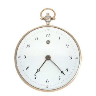 French 18 carat gold and silver watch with special movement Circa 1800