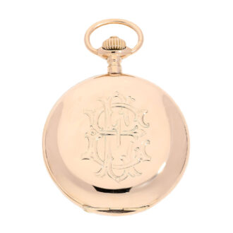 Fine German gold keyless lever pocket watch Circa 1906 Fine German gold keyless lever pocket watch Circa 1906