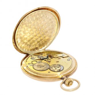 Swiss 14 Carat gold pocket watch with lever escapement Circa 1920