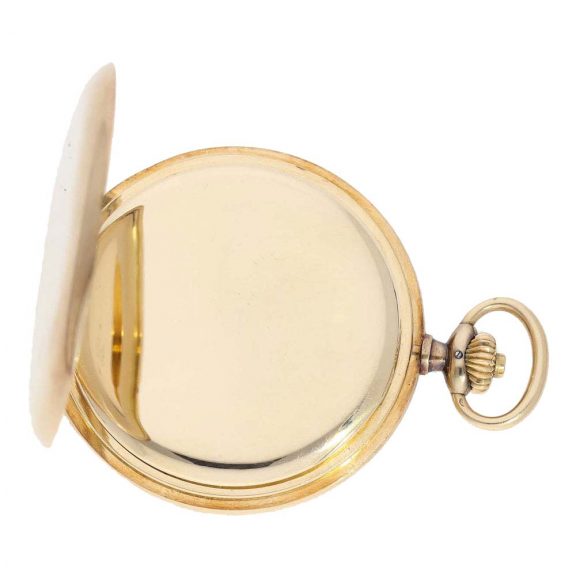 Swiss 14 Carat gold pocket watch with lever escapement Circa 1920 Swiss 14 Carat gold pocket watch with lever escapement Circa 1920