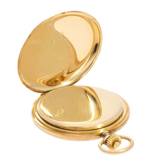 Swiss 14 Carat gold pocket watch with lever escapement Circa 1920 Swiss 14 Carat gold pocket watch with lever escapement Circa 1920