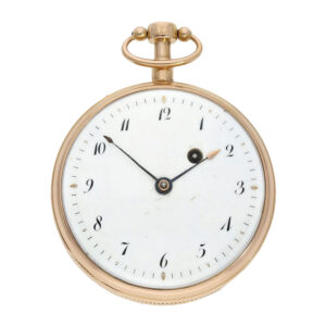 French early cylinder watch with minute repeater Circa 1810