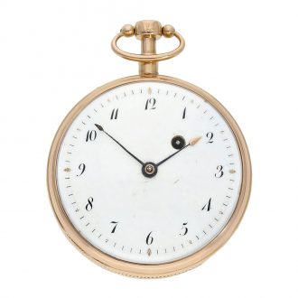 French early cylinder watch with minute repeater Circa 1810