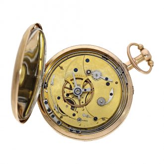 French early cylinder watch with minute repeater Circa 1810