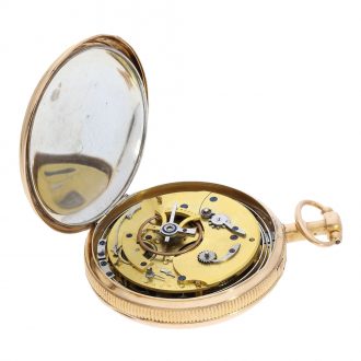French early cylinder watch with minute repeater Circa 1810