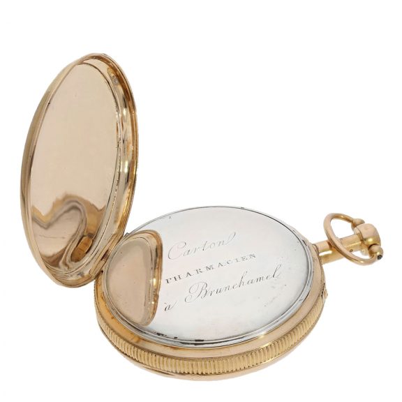 French early cylinder watch with minute repeater Circa 1810 French early cylinder watch with minute repeater Circa 1810